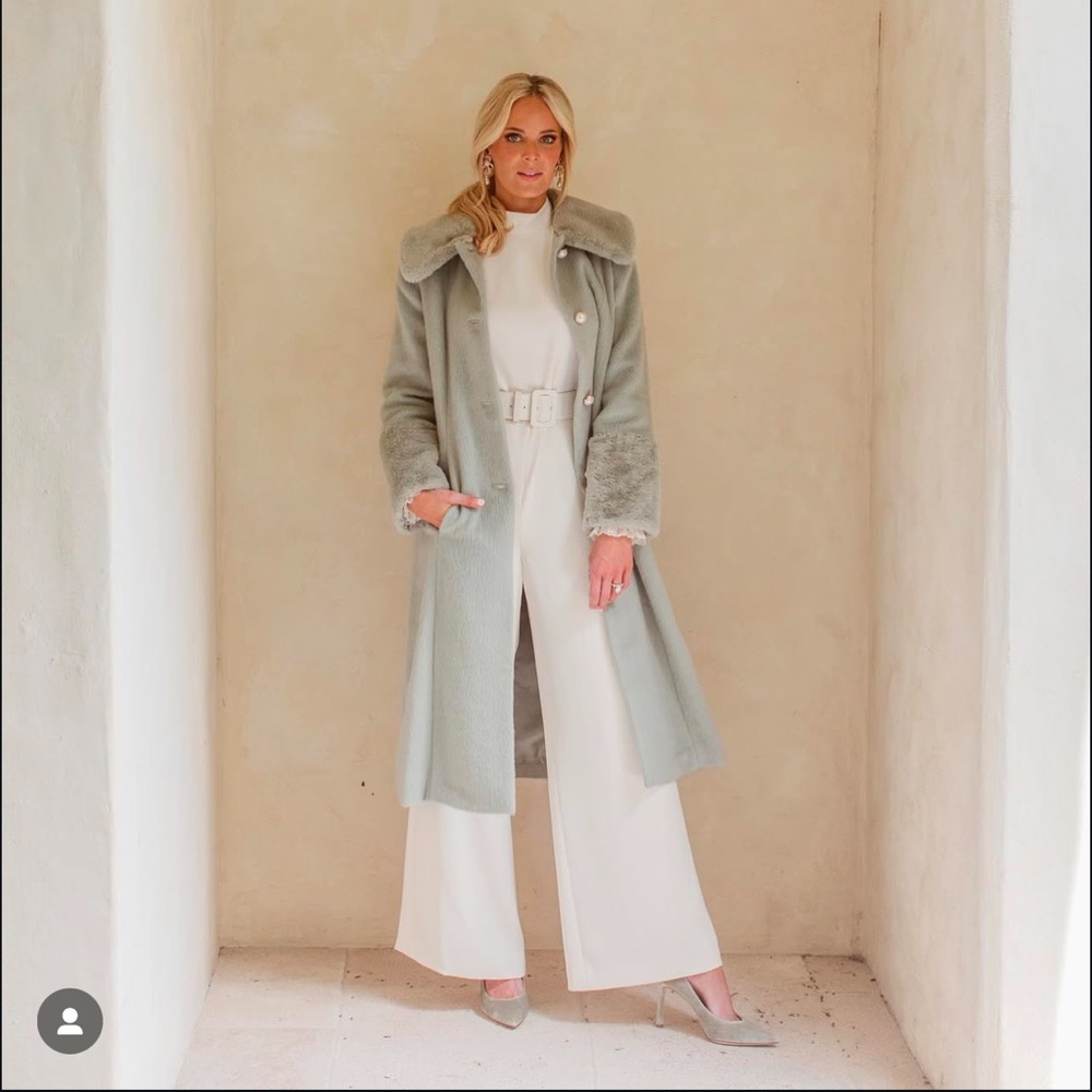 🤍 ISO Antonio Melani x Nicola Bathie | ‘Meredith’ Crepe White Jumpsuit